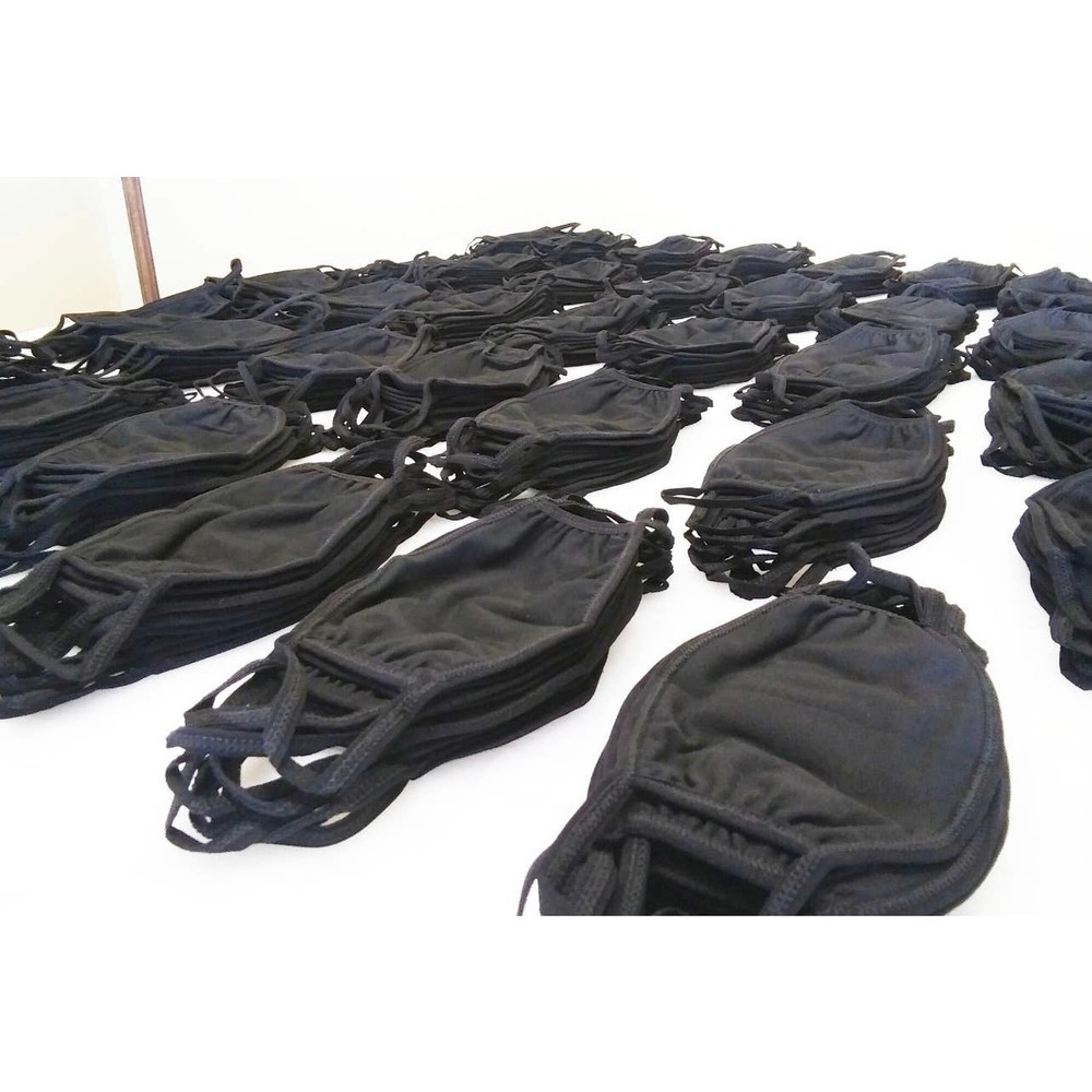 140 Black Cotton Face Mask - Bulk lot for resale Covid 19 mask